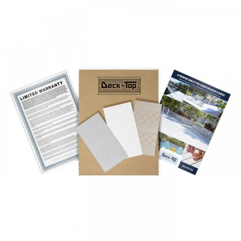 Try Before you Buy with this Sample Kit! Deck-Top Premium Quality PVC Deck Cover - Sample Kit