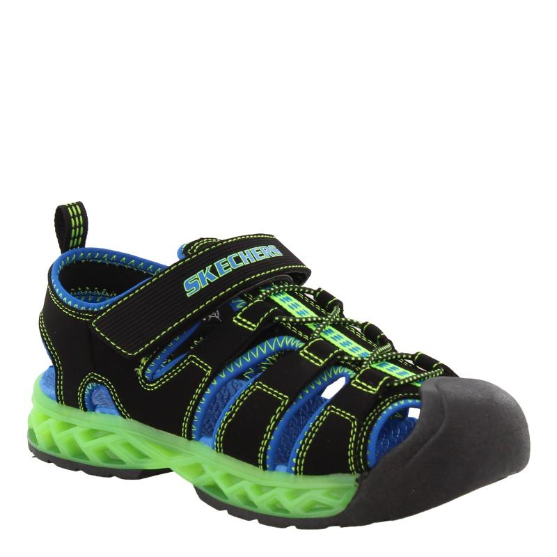 Boy's Skechers, S Lights: Flex - Flow Sandal - Little Kid Boy's Skechers, S Lights: Flex - Flow Sandal - Little Kid