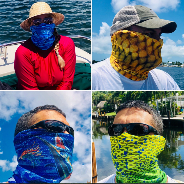UV Fishing Face Mask Bandanas - 4 Pack UV Fishing Face Mask Bandanas - 4 Pack