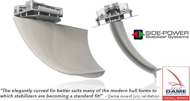 Side-Power Boat Stabilizer Vector Fins Side-Power Boat Stabilizer Vector Fins