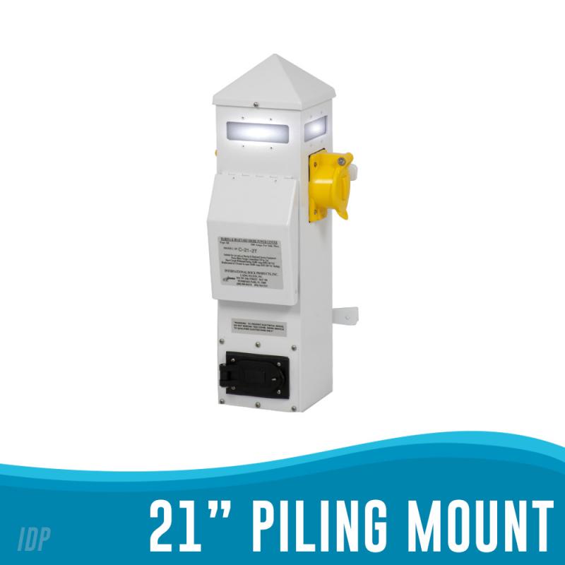 21" Piling Mount Power Pedestal 21" Piling Mount Power Pedestal