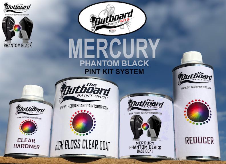 MERCURY VERADO PHANTOM BLACK 1 Pint Refinishing Kit. MERCURY PHANTOM BLACK All MODELS MERCURY VERADO PHANTOM BLACK 1 Pint Refinishing Kit. MERCURY PHANTOM BLACK All MODELS