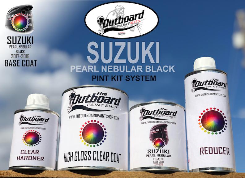 SUZUKI PEARL NEBULAR BLACK 2018 to Present Models 1 Pint Refinishing Kit SUZUKI PEARL NEBULAR BLACK 2018 to Present Models 1 Pint Refinishing Kit