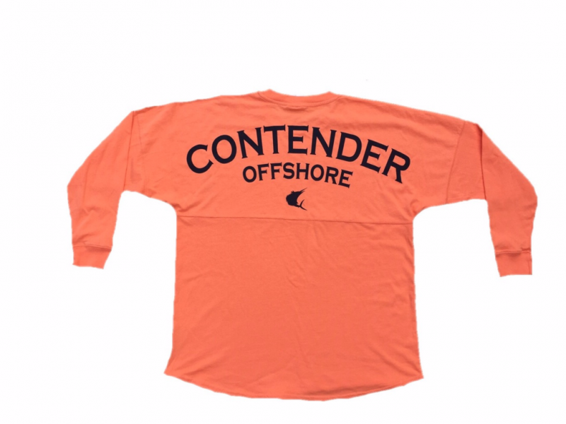 Contender Womens Spirit Game Day Jersey Long Sleeve T Shirt Contender Womens Spirit Game Day Jersey Long Sleeve T Shirt
