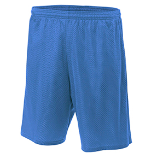N5296 A4 Adult Nine Inch Inseam Mesh Short N5296 A4 Adult Nine Inch Inseam Mesh Short