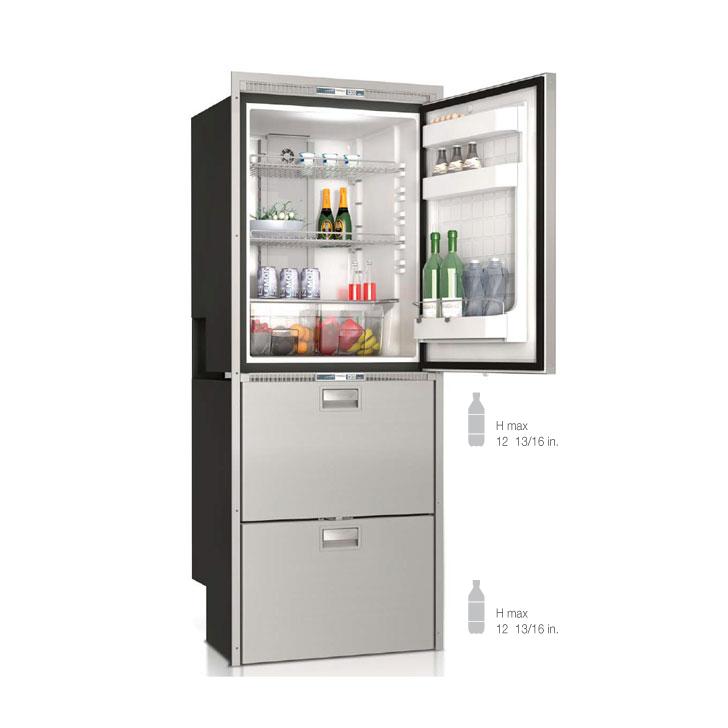 DW360IXN4-EFV upper refrigerator compartment and lower freezer/freezer compartment - Yachts and Motorhomes - Vitrifrigo DW360IXN4-EFV upper refrigerator compartment and lower freezer/freezer compartment - Yachts and Motorhomes - Vitrifrigo