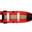 Scout 365 Inflatable Boat Top View Scout 365 Inflatable Boat Red Top