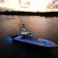 Sunset on the sister ship H19 Custom 45 Express Walk Around Sunset